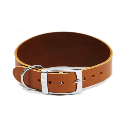Ancol Tan Leather Greyhound Collar 47cm Ancol