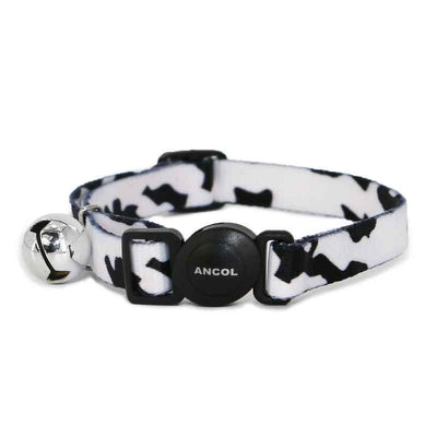 Ancol Cat Camouflage Safety Collar Black/White Ancol