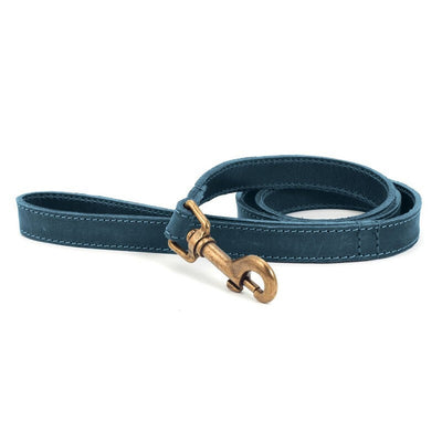 Ancol Heritage Collection Timberwolf Leather Dog Lead Blue 19mm x 1m Ancol