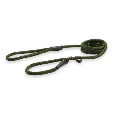 Ancol Heritage Collection Rope Slip Lead Green 8mm x 1.5m Ancol
