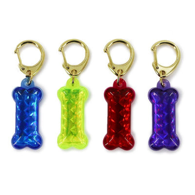 Ancol Training & Safety Reflective Dog ID Tag Bone Shape x 12 Ancol