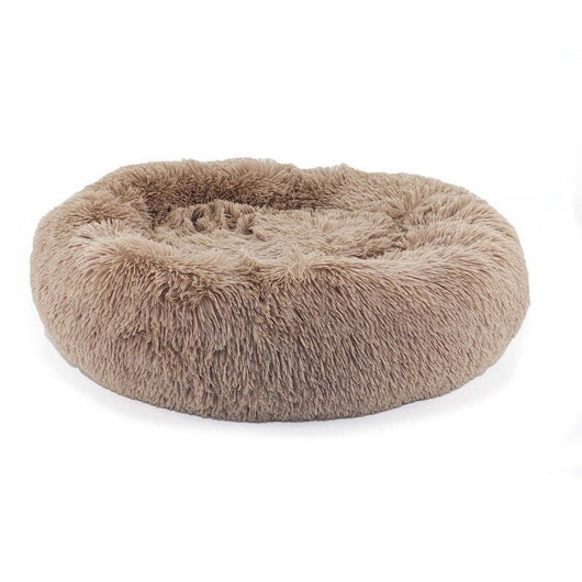 Ancol Sleepy Paws Super Plush Donut Bed Oatmeal 70cm Ancol