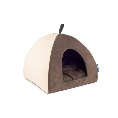 Ancol Sleepy Paws Pyramid Timberwolf Bed Beige Ancol