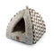 Ancol Sleep Paws Plush Pyramid Cat Bed Grey