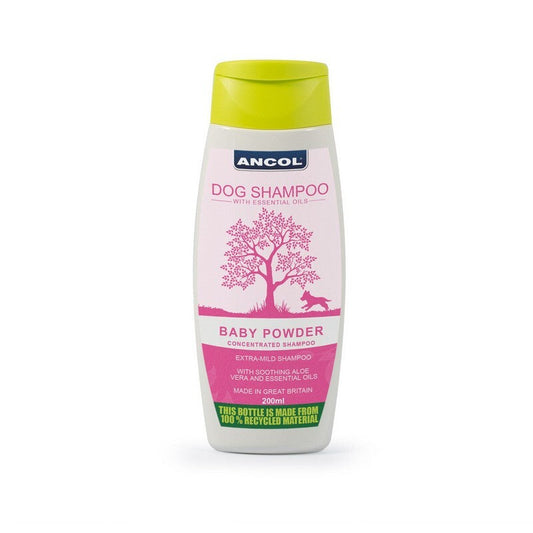 Ancol Dog Shampoo Baby Powder 6 x 200ml Ancol