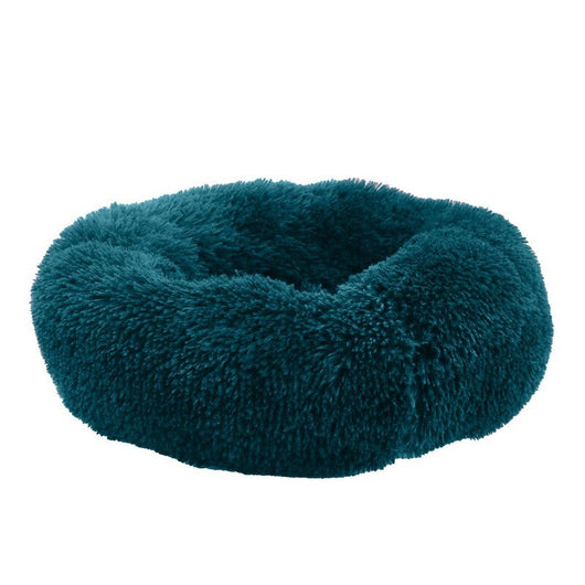 Ancol Sleep Paws Super Soft Plush Donut Bed Teal 50cm Ancol