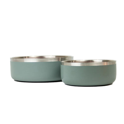 Ancol Hungry Paws Sage Stainless Steel Bowl 1100ml Ancol