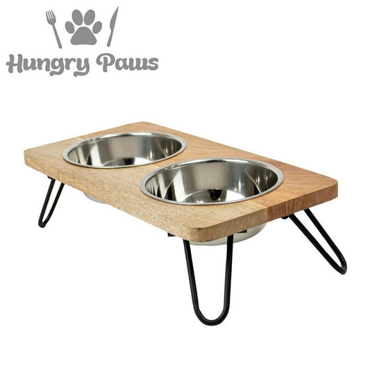 Ancol Hungry Paws Raised Twin Feeder Small 460ml Ancol