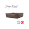 Ancol Sleepy Paws Classic Brown Check Square Bed Extra Large 84cm x 105cm