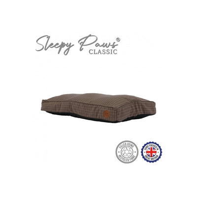Ancol Sleepy Paws Classic Brown Check Large Mattress 100cm x 70cm Ancol
