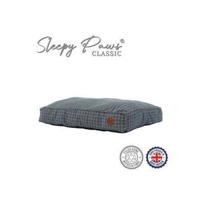 Ancol Sleepy Paws Classic Blue Check Medium Mattress 75cm x 60cm Ancol