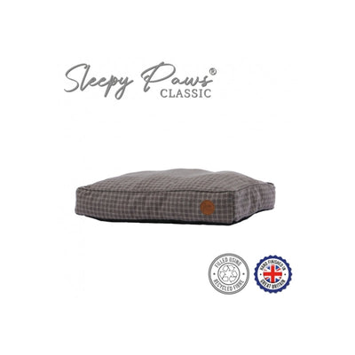 Ancol Sleepy Paws Classic Grey Check Medium Mattress 75cm x 60cm Ancol