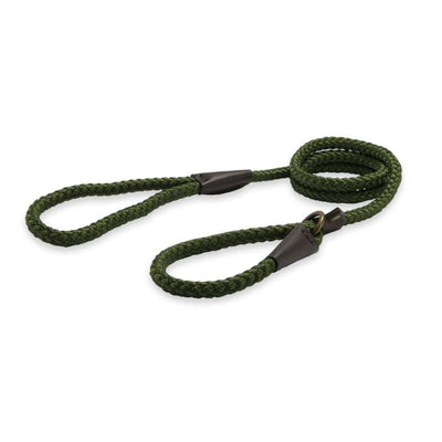Ancol Heritage Collection Rope Slip Lead Green 10mm x 1.2m Ancol