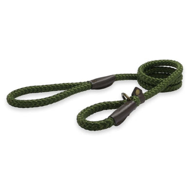 Ancol Heritage Collection Rope Slip Lead Green 12mm x 1.5m Ancol