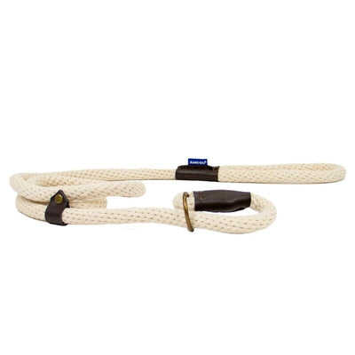 Ancol Heritage Collection Cotton Rope Slip Lead Natural 15mm x 1.5m Ancol