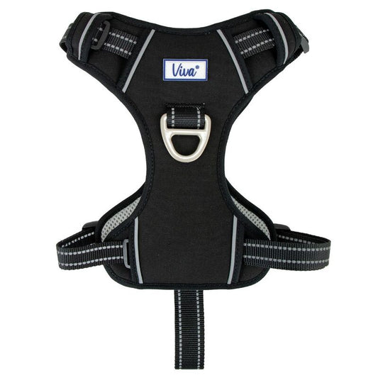 Ancol Viva Exercise & Travel Harness Black Small 35-45cm Ancol