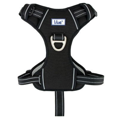 Ancol Viva Exercise & Travel Harness Black Small 35-45cm Ancol