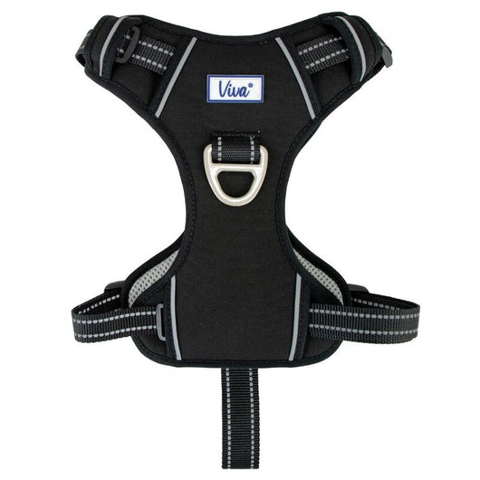 Ancol Viva Exercise & Travel Harness Black Small 35-45cm Ancol