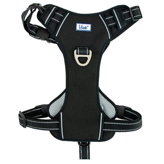 Ancol Viva Exercise & Travel Harness Black Large 60-85cm Ancol
