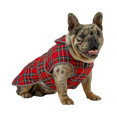 Ancol Heritage Red Tartan Coat Small/Medium 35cm Ancol