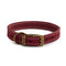 Ancol Heritage Timberwolf Raspberry Leather Dog Collar 20 - 26 cm