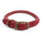 Ancol Timberwolf Round Sable Leather Dog Collar 39cm - 48cm