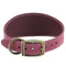 Ancol Heritage Collection Timberwolf Leather Greyhound Collar Raspberry 34-43cm