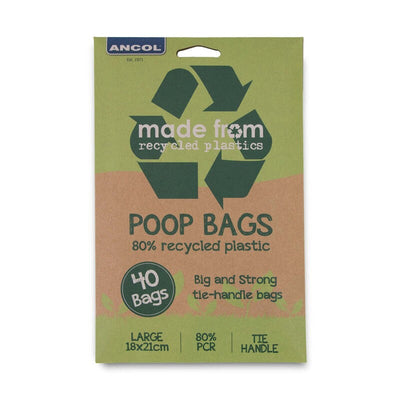 Ancol Made From Flat Pack Poop Bags 40 bags x 12 Ancol