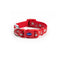 Ancol Stars Adjustable Reflective Red Dog Collar 20 - 30cm