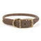 Ancol Timberwolf Round Sable Leather Dog Collar 45cm-54cm