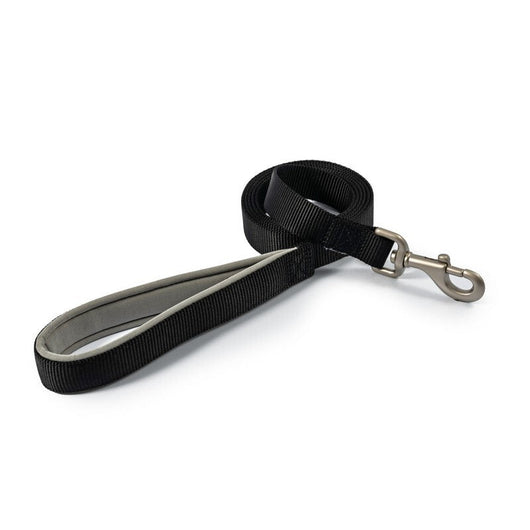 Ancol Viva Nylon Padded Snap Lead Black 1m Ancol