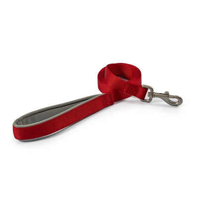 Ancol Viva Nylon Padded Snap Lead Red 1m Ancol