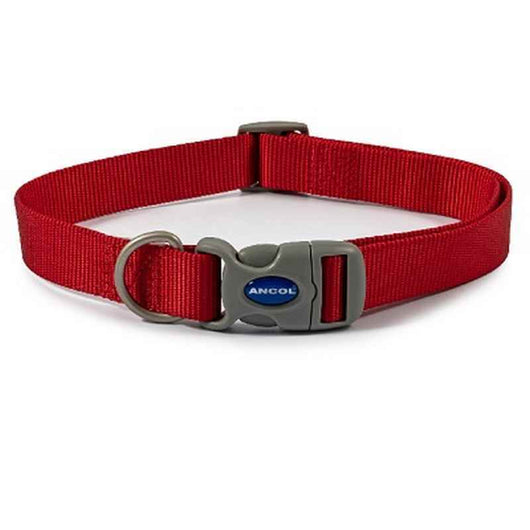 Ancol Viva Adjustable Quick Fit Collar Red 45 - 70cm Ancol