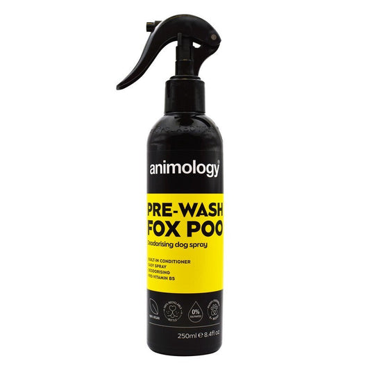Animology Pre-Wash Fox Poo Deodorising Spray 250ml x 6 Animology