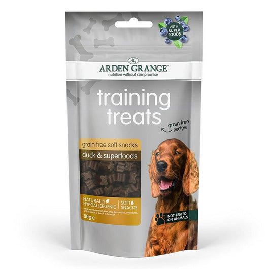 Arden Grange Training Treats Grain Free Duck & Superfoods 80g x 10 Arden Grange