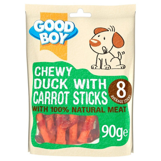 Good Boy Chewy Duck with Carrot Sticks 90g x 10 Good Boy