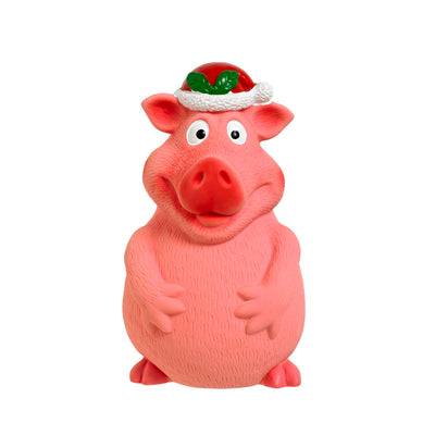 Good Boy Christmas Smiley Pig Dog Toy Good Boy