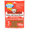 Good Boy Chewables Rawhide Free Peanut Butter Sticks 5 pack 100g x 18