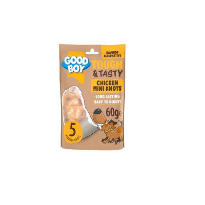 Good Boy Tough & Tasty Chicken Mini Knots 60g x 10 Good Boy