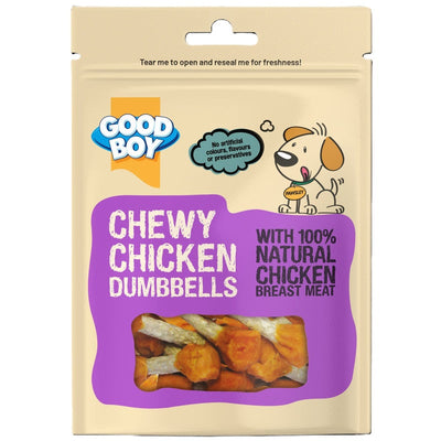Good Boy Chewy Chicken Dumbbell 350g x 4 Good Boy