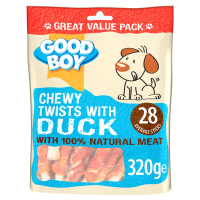 Good Boy Chewy Twists with Duck 320g x 5 Good Boy