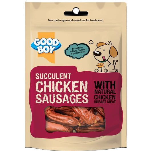 Good Boy Succulent Chicken Sausages 12 x 75g Good Boy