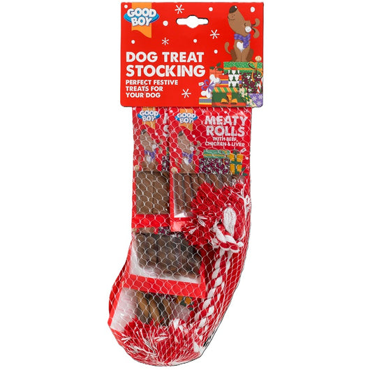 Good Boy Christmas Dog Stocking Brown 120g