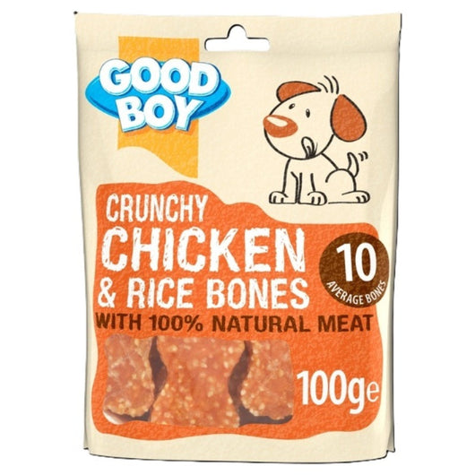Good Boy Crunchy Chicken & Rice Bones 100g x 8 Good Boy