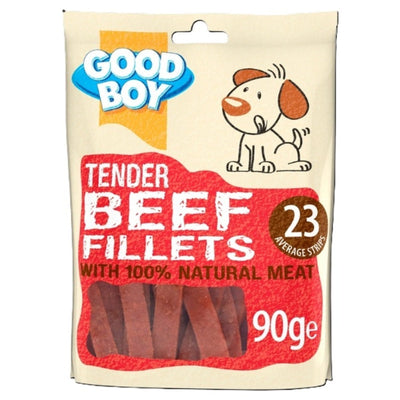 Good Boy Tender Beef Fillets 90g x 10 Good Boy