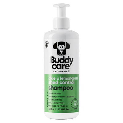 Buddycare Shed Control Aloe & Lemongrass Dog Shampoo 500ml Buddycare