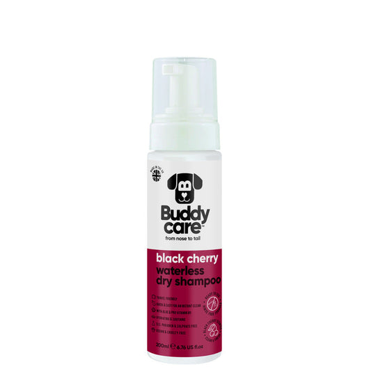 Buddycare Black Cherry Waterless Dry Dog Shampoo 200ml Buddycare