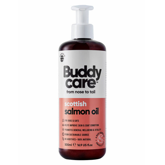 Buddycare Scottish Salmon Oil for Dogs & Cats 500ml Buddycare