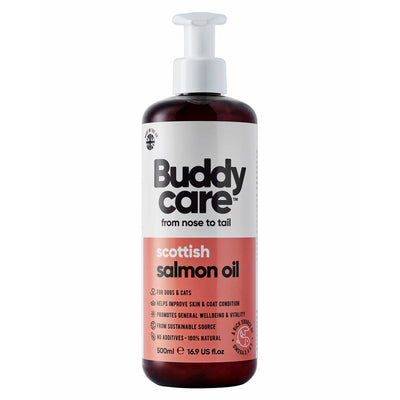 Buddycare Scottish Salmon Oil for Dogs & Cats 500ml Buddycare