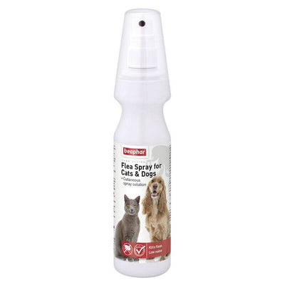 Beaphar Flea Spray for Cats & Dogs Pump Action 150ml x 6 Beaphar